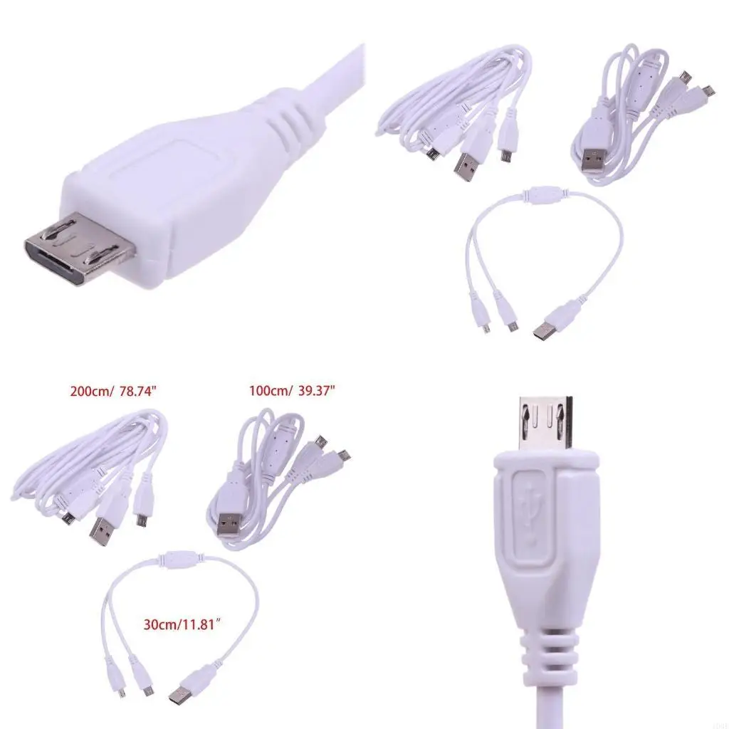 103F 2 in 1 Micro USB Cable Dual Micro USB to USB 2.0 Connector Charging Cable