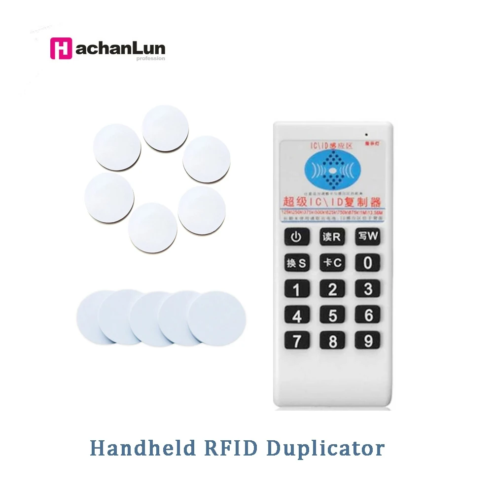 Handheld RFID Duplicator NFC Reader 125Khz T5577 Writer 13.56Mhz UID Smart Chip Card Key Cloner Programmer Copier