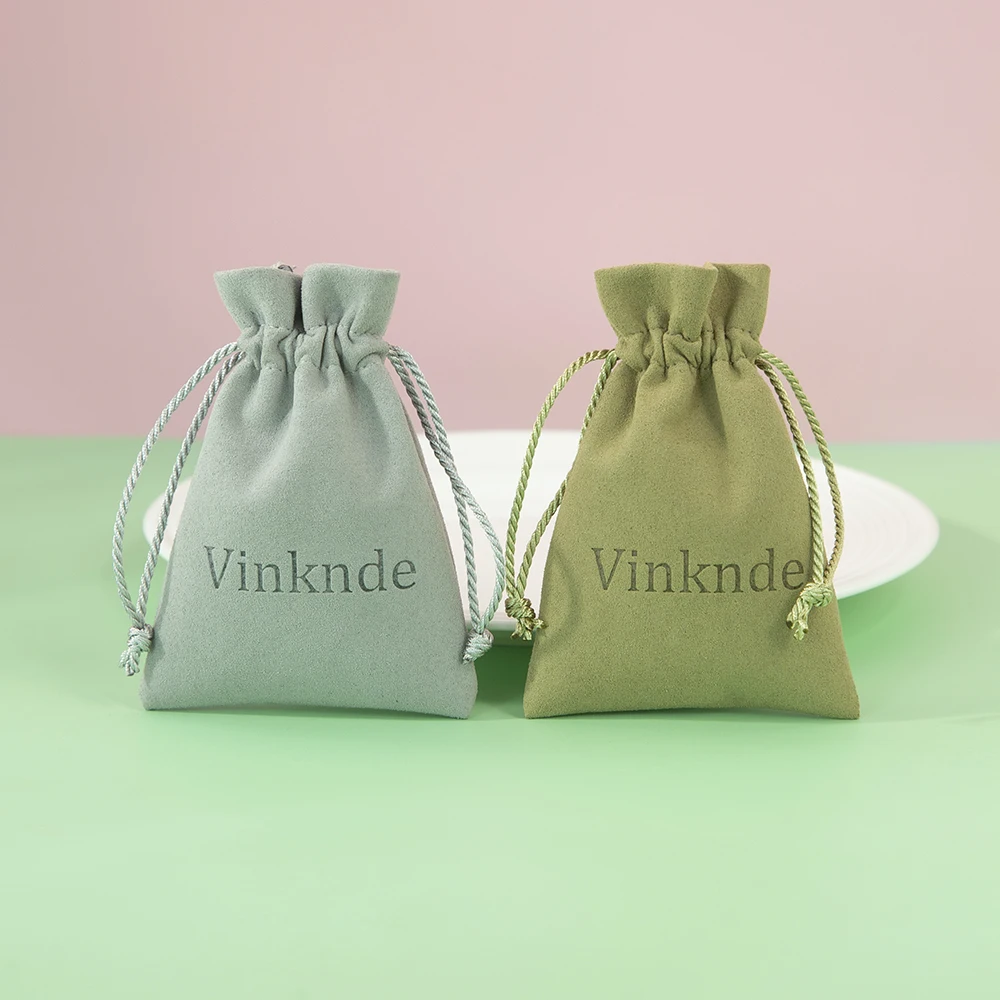 شعار مخصص فاخر ستوكات المخملية مجوهرات الحقائب الفانيلا للتغليف قلادة مستحضرات التجميل القرط قلادة عصابة الرباط حقيبة #4