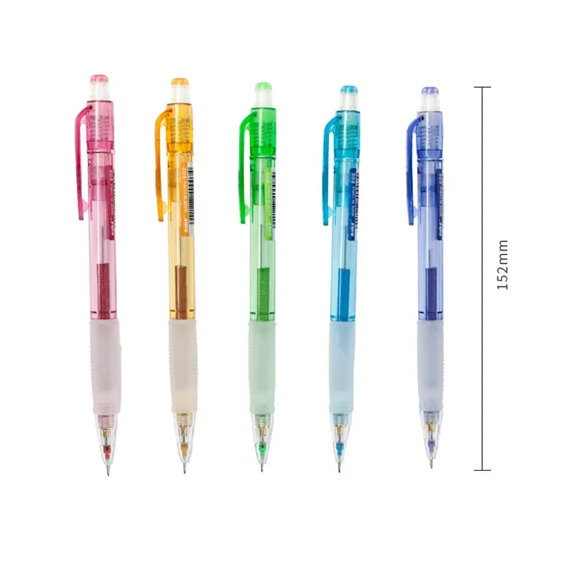 Lápis mecânico automático com Mini Eraser, Escola e Material de Escritório, Papelaria coreano, 2B, Kawaii, 3 Pcs por lote, 0.5mm