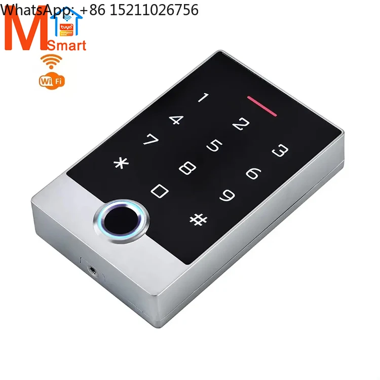 Waterproof Keypad Touch Screen Tuya APP WiFi IP68 Fingerprint -id Access Control Reader Fingerprint Biometric Reader
