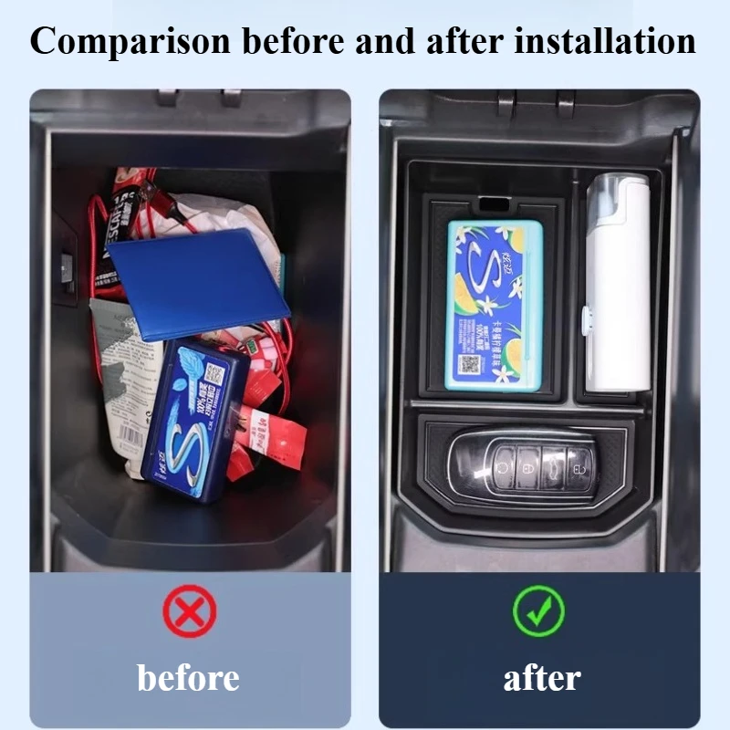 For Chery Arrizo 8 2022-2025 Car Armrest Box Storage Box Car Central Control Storage Supplies Decoration and Modification Parts
