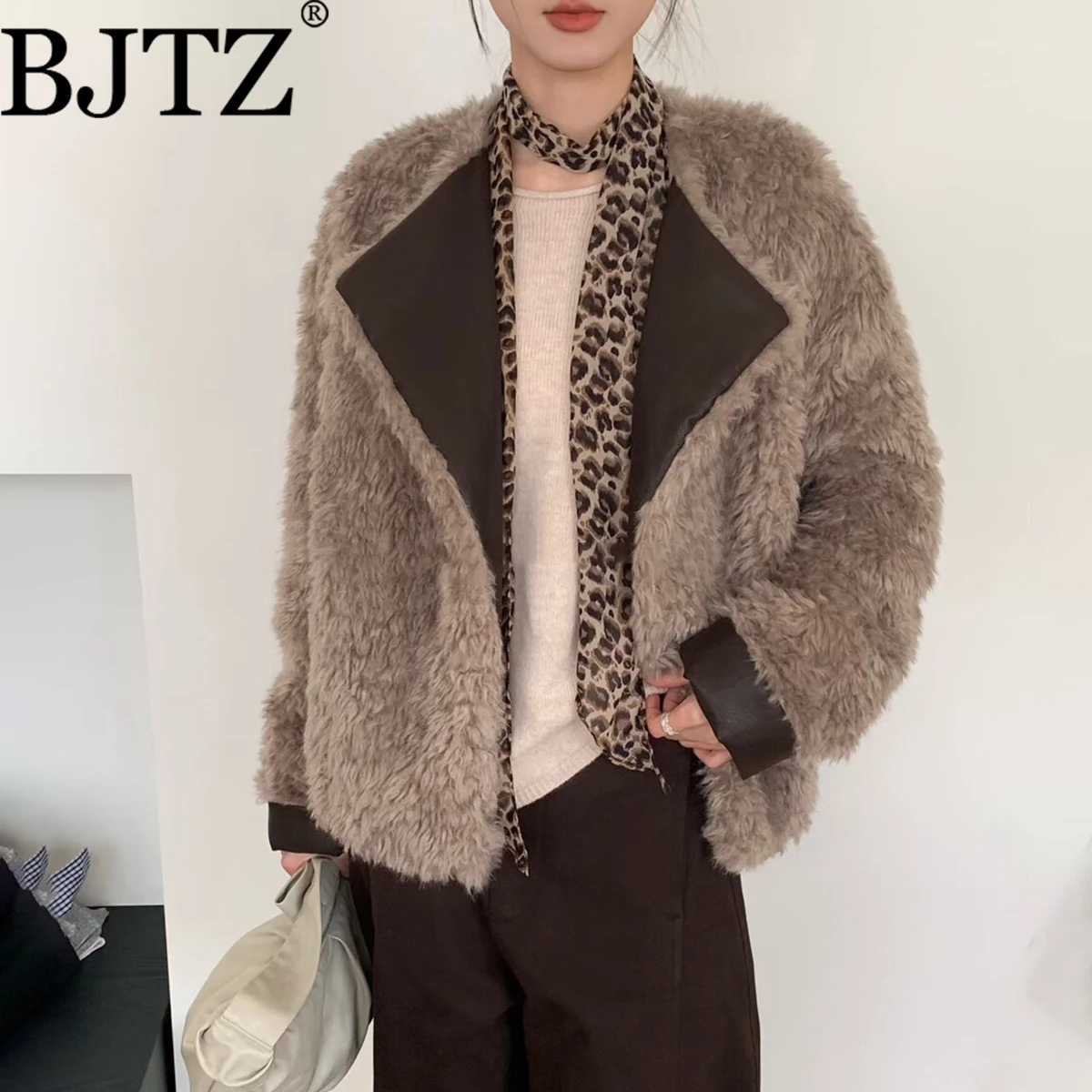 

BJTZ 2025 Winter Wool-Lamb Quilted Jacket Coat Women’s, Elegant Minimalist Luxe Design Thick Solid Color Premium /Comfort Fit