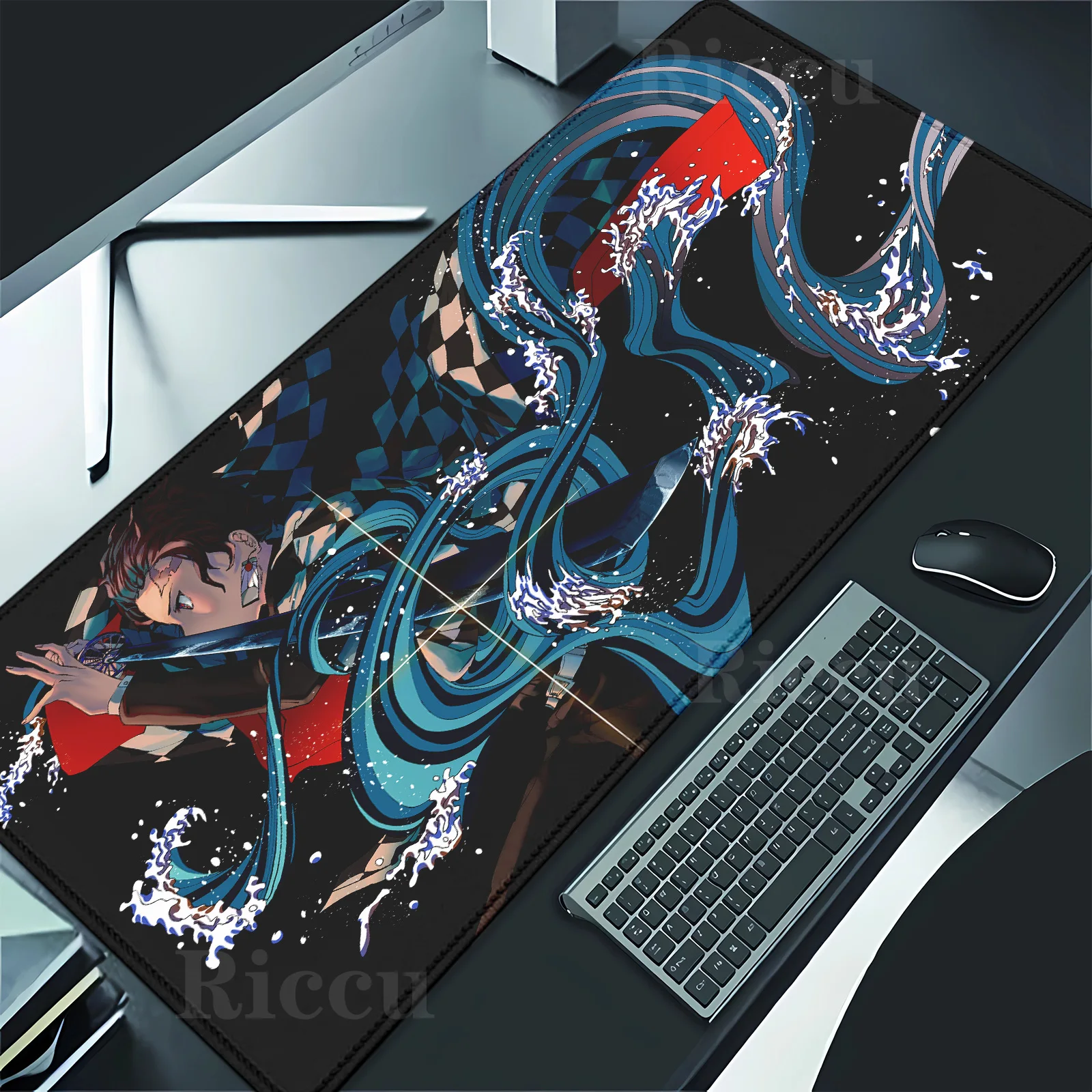 

Gaming Laptops Keyboard Mat Kimetsu no Yaiba Mouse Pad Deskmat Pc Accessories Desk Protector Mousepad Gamer Anime Mause Pad Mat