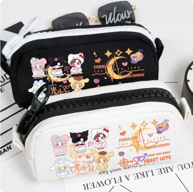 Anime Light and Night Charlie Jesse Pencil Case Oxford Canvas Storage Bag Pencil Box Pencilcase School Pen Bag 1388