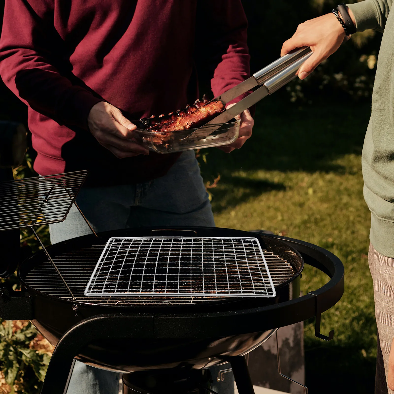 Stainless Steel Grill Mesh Mat Non Stick Bbq Cooking Wire Mesh Net Barbecue Baking Roasting Mat for Outdoor Camping Picnic view 6