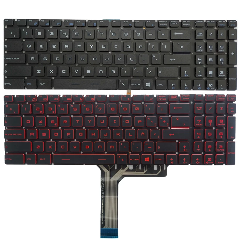 teclado para notebook msi ms16h4 ms 16h5 ms 16h7 ms 16h8 ms 16l1 ms 16l2 ms 1771 1772 1773 ms 1775 1776 russo eua reino unido espanhol 01