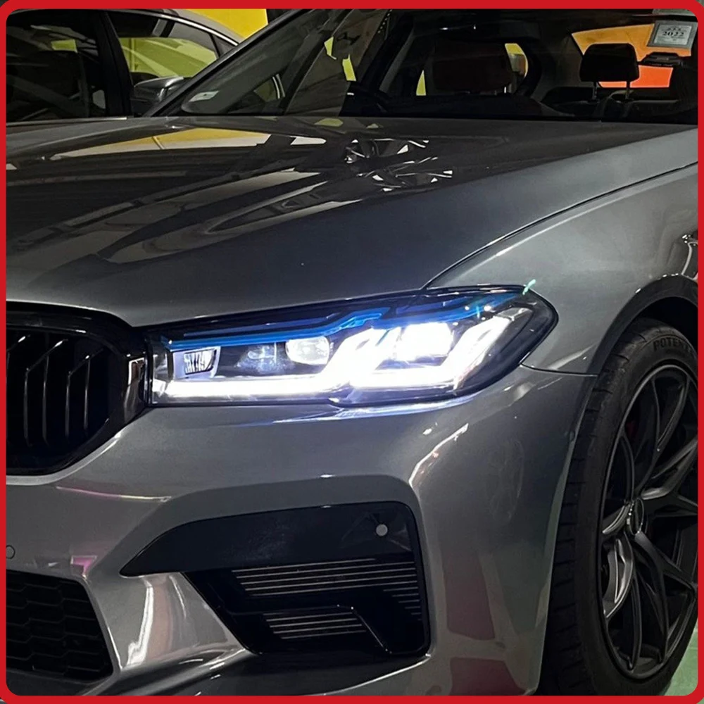 

For BMW 5 Series G30 G38 2018-2022 Headlights Assembly Upgrade LED Lens Flashing Turn Signal Light Plug and Play High Quality