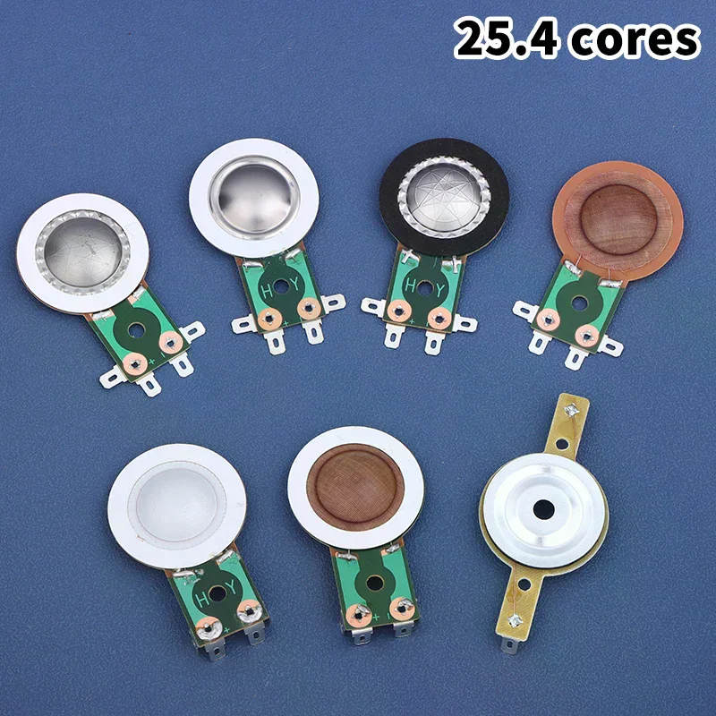 25.4MM Tweeters Voice Coil Round Speaker Treble Coil Replacement Horn Titanium Film Copper Clad Alumium Diaphragm