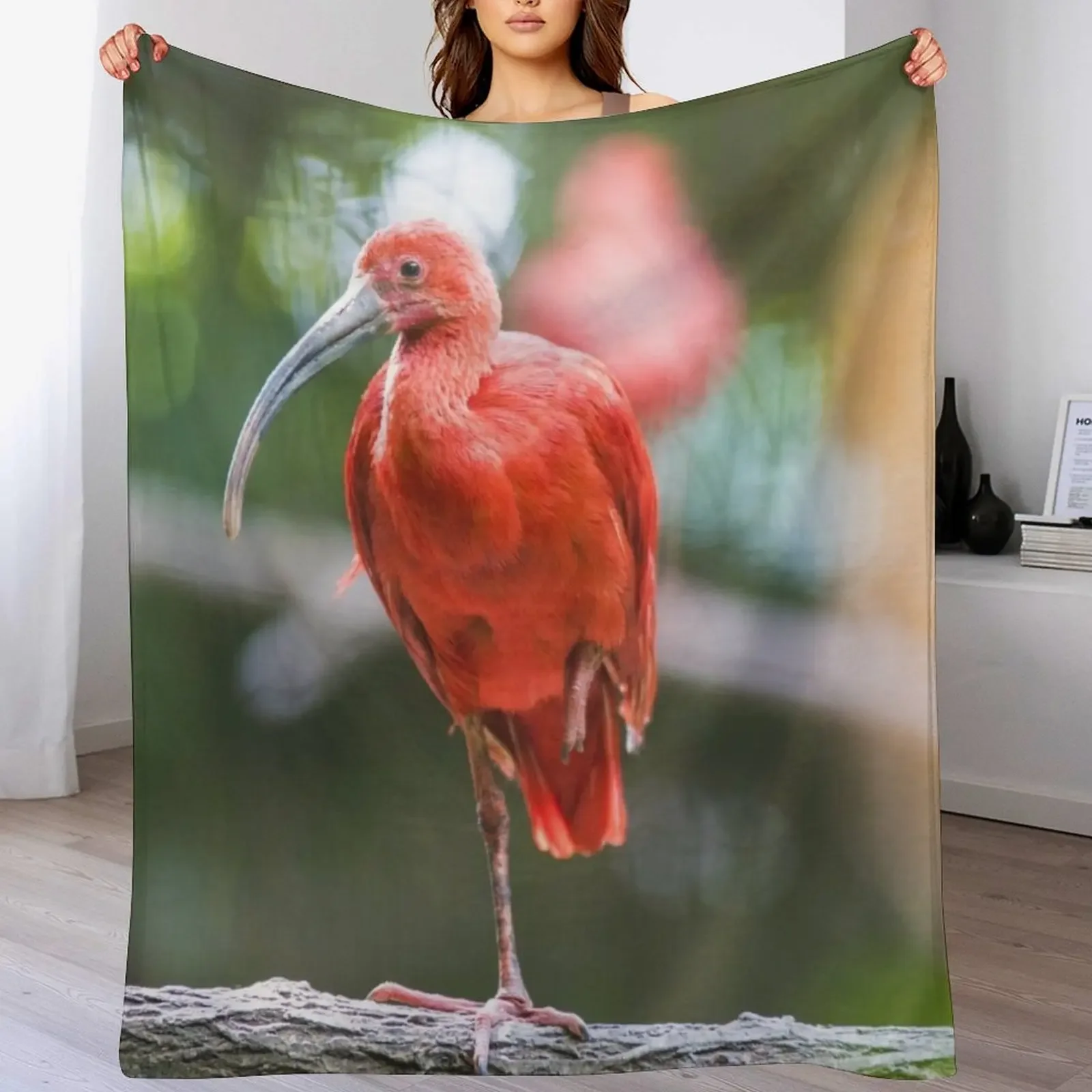 

Tropical Scarlet Ibis Throw Blanket Sofa Throw Stuffeds Sleeping Bag Decoratives Blankets