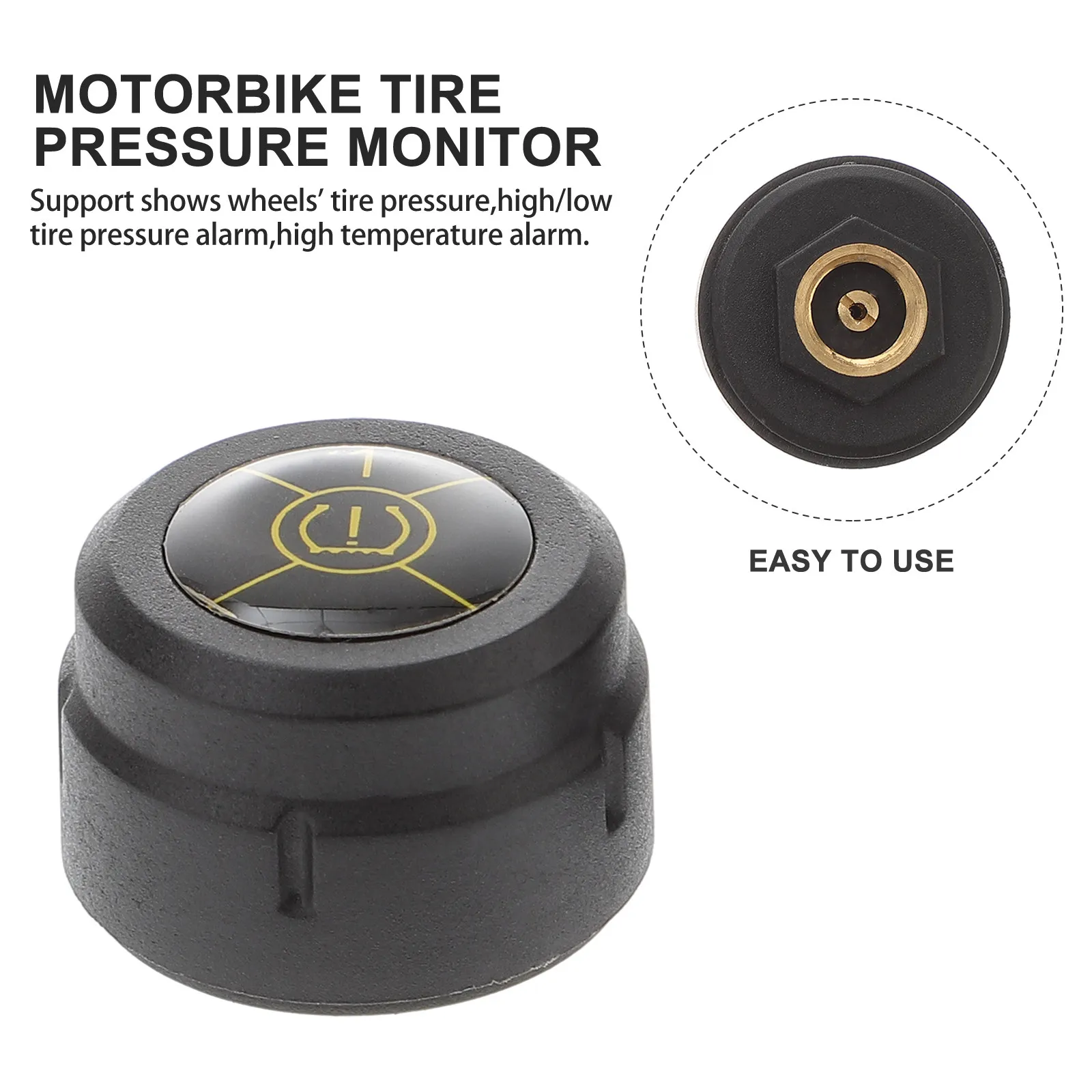 External Wireless Tire Pressure Monitor Motorbike Real-Time Temperature Pressure Alarm Motorcycle Monitoring System