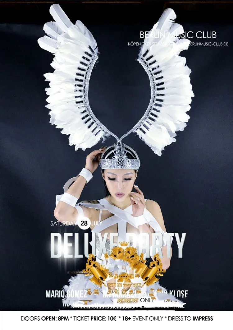 Female singer white bandage feather fishtail skirt white party atmosphere feather show costume