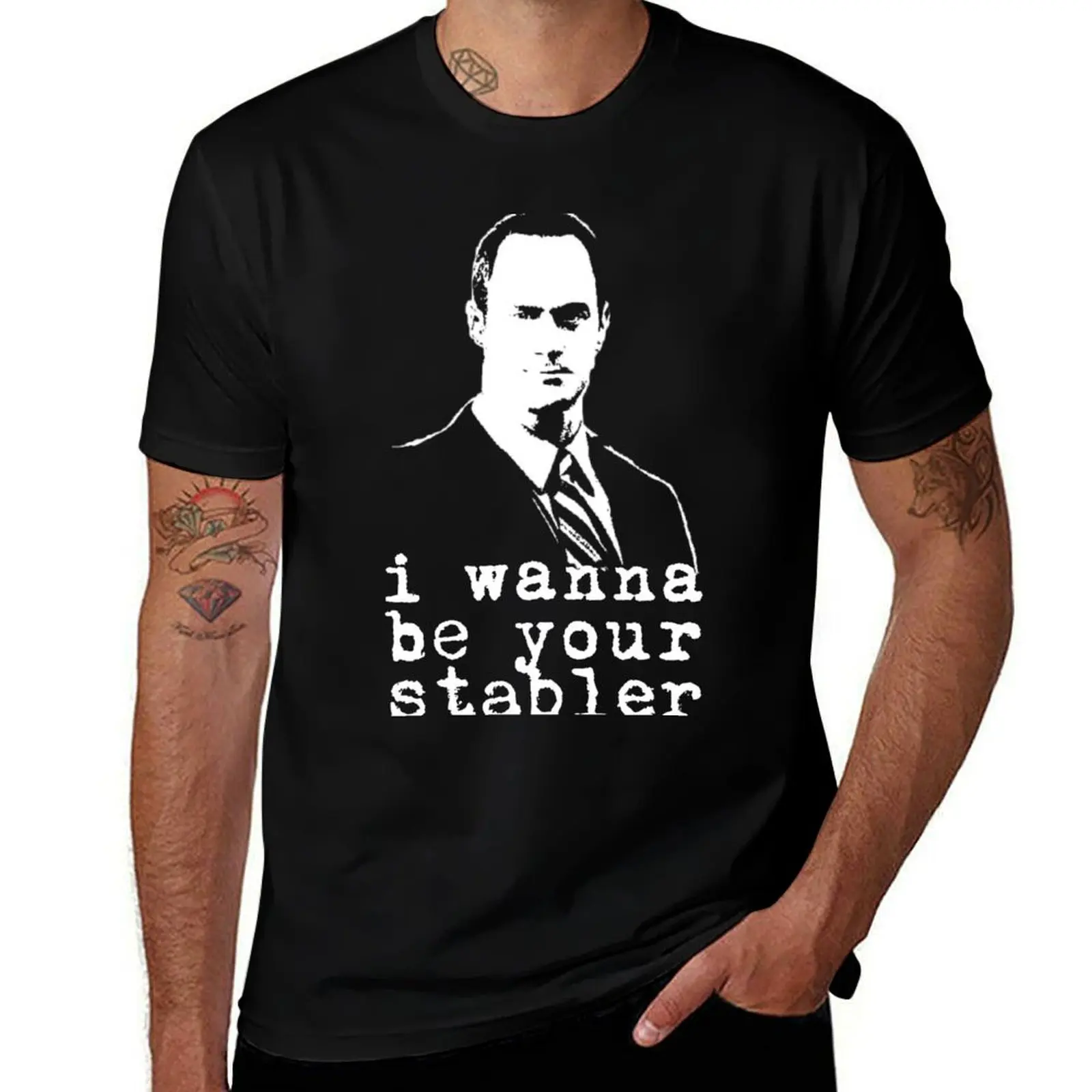 

Law and Order SVU - I Wanna Be Your Stabler T-Shirt Basic Solid Color Short Sleeve Cotton Top