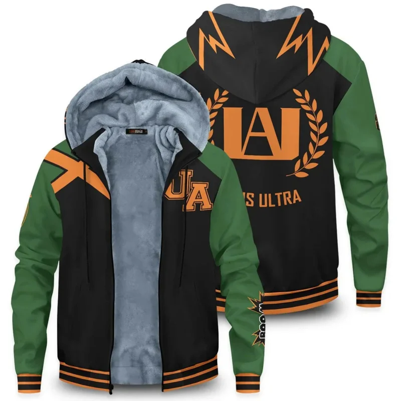 

My Hero Academia Hoodie Izuku Midoriya Shoto Todoroki Boku No Hero Academia Cosplay Coat Winter Sweatshirt Fleece Zipper Jacket