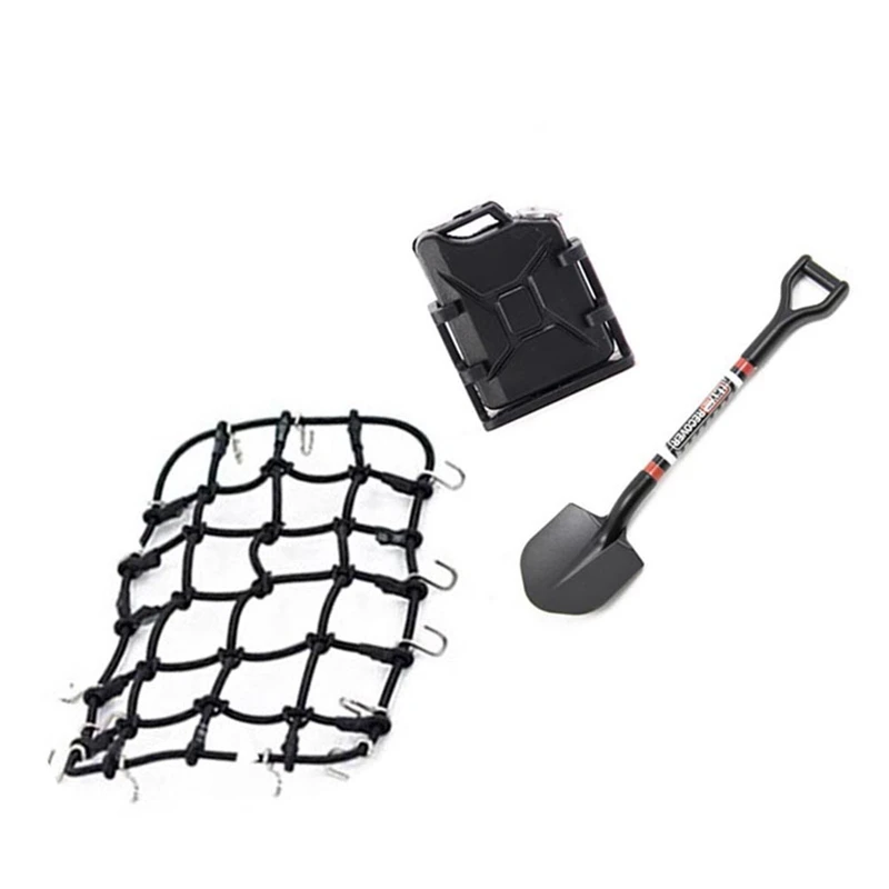 Universal 8PCS/Set Simulated Decoration Suitcase Luggage Net Shovel For TRX4 SCX10 90046 1/10 RC Car Accessories