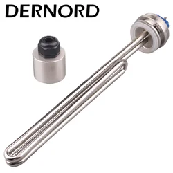 DERNORD 1.5 Tri-clamp 240V Brewing elemento riscaldante SUS304 scaldabagno ad immersione sanitaria caldaia 2.5kw/3.5kw/4.5kw/5.5kw