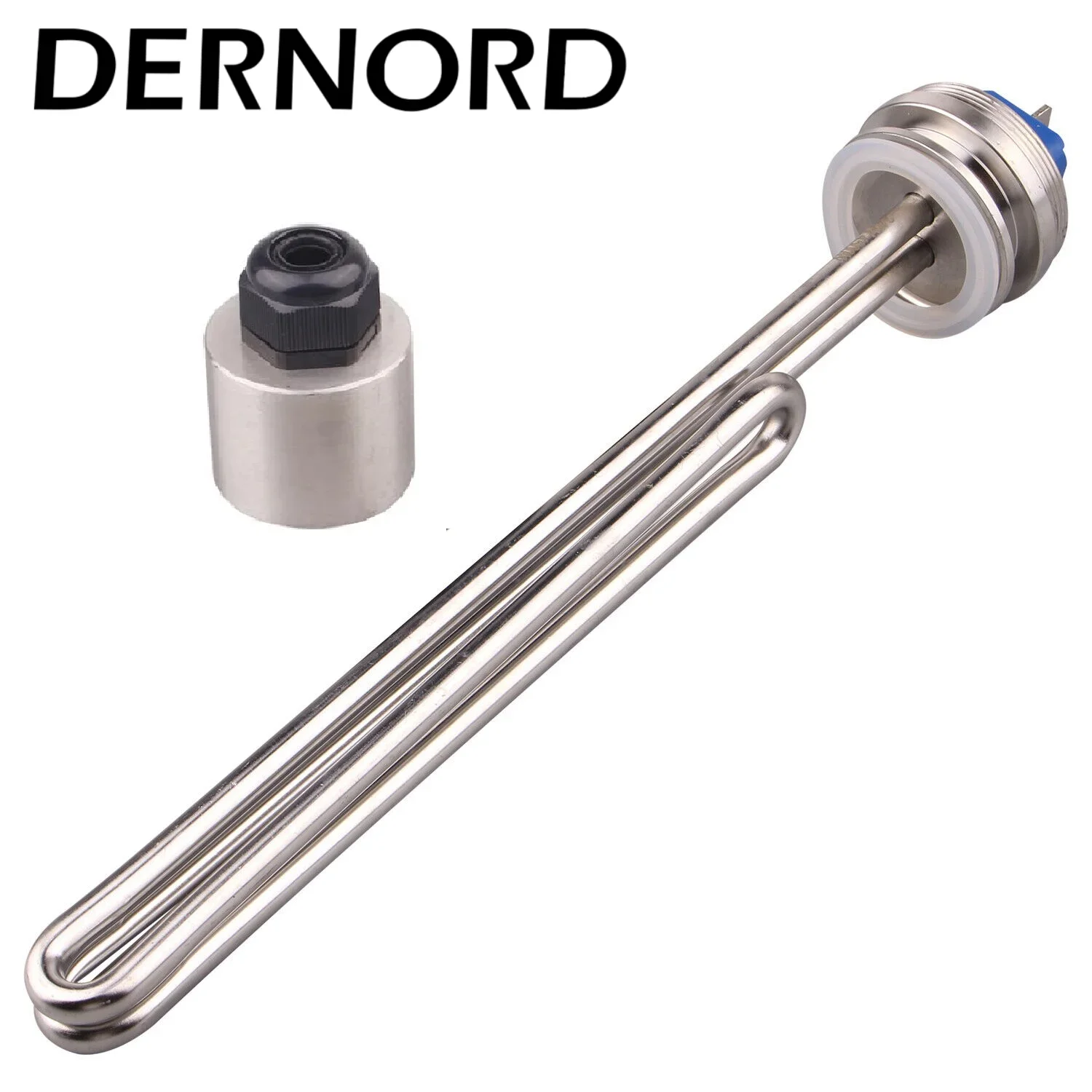 DERNORD 1.5 Tri-clamp Brewing Heating Element SUS304 Immersion Electric Water Heater Boiler 240V 2.5kw/3.5kw/4.5kw/5.5kw/6.5kw