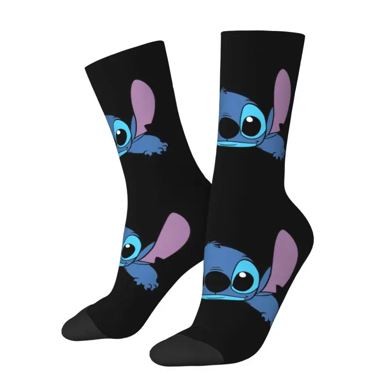 Stitch Lion Disney Men's Crew Socks Unisex Kawaii 3D Print Kawaii Dress Socks