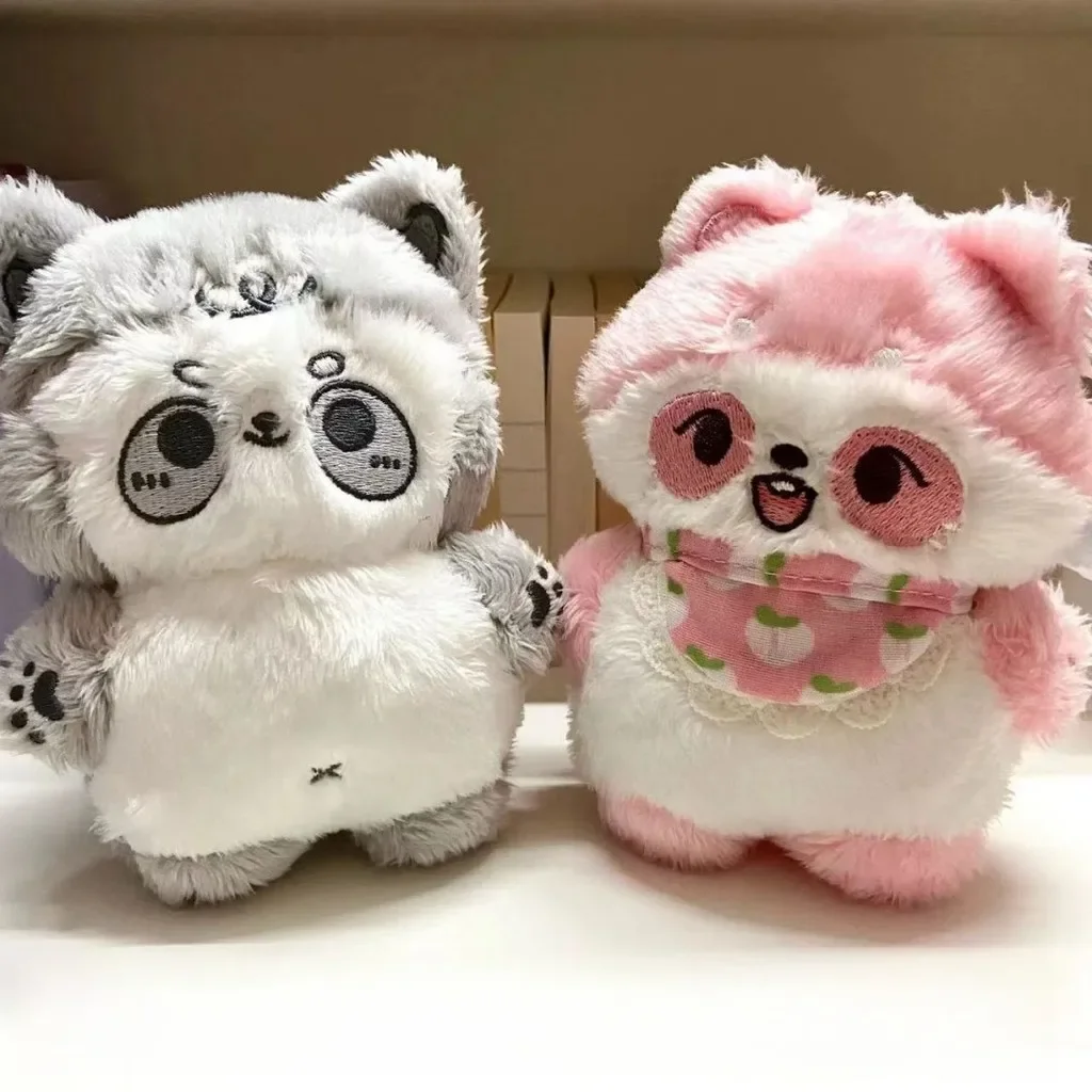 10cm Kpop Idol Momo Animal Plush Doll Keyring Cute Raccoon Stuffed Dolls