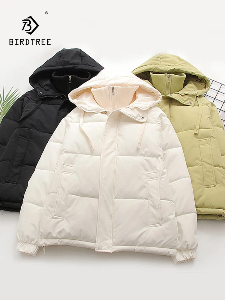 

Новая осенняя стеганая куртка 2025 года, женская лоскутная куртка с карманами и капюшоном, Mori Girl Fashion OL, теплая свободная верхняя одежда для поездок на работу, зима C5O058CC