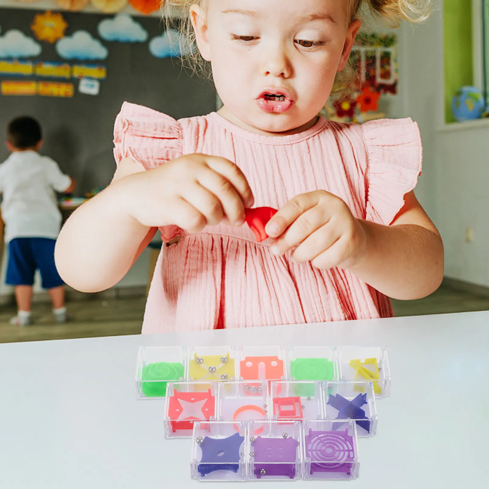 24Pcs Mini Balance Maze Ball Handheld Puzzle Teaser Stress Relief Party Favors Stocking Stuffer for Kids Adults