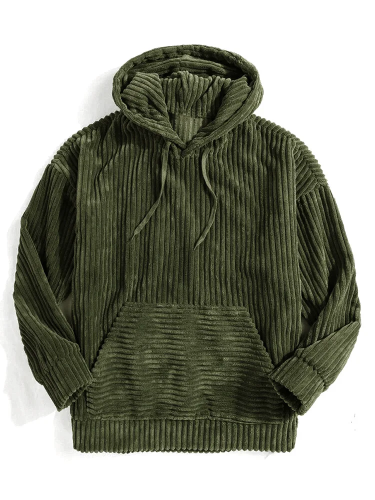 2026 Herren-Hoodie Corduroy Streetwear Y2k Vintage Kleidung Angebote Hohe Qualität Willkommensangebot 90er Jahre Oversize Herren-Kapuzenpullover – Detail 2