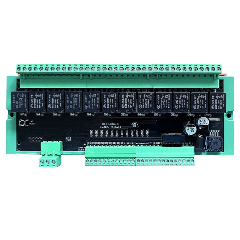 Modbus IO Module 12 Power Supply Fully Isolated RS232/485 Programmable Relay Module with Delay Capability