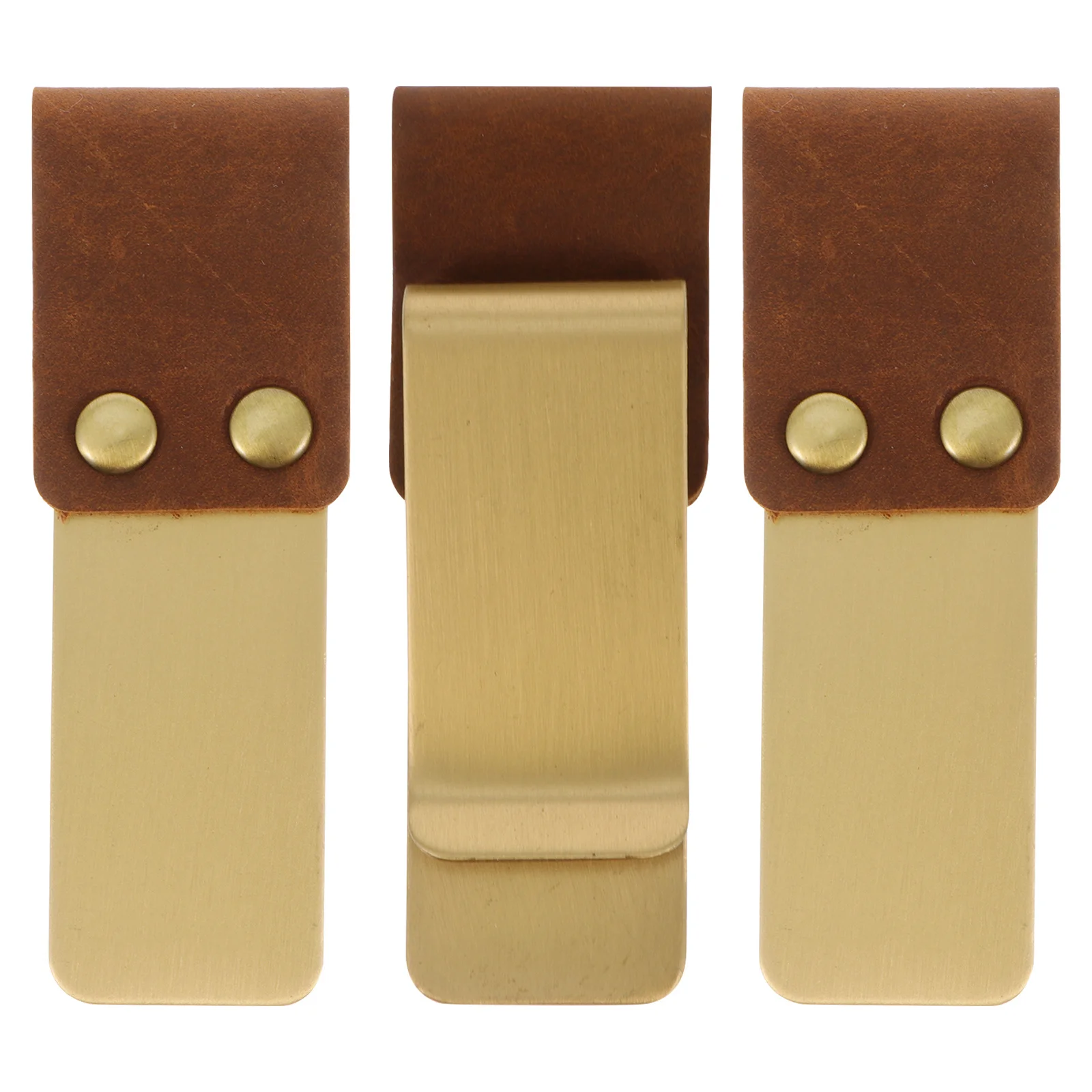 

KICHOUSE 3Pcs Pen Holder for Notebook Planner Portable Alloy Frame Travel Diary Clipboard Sleeve