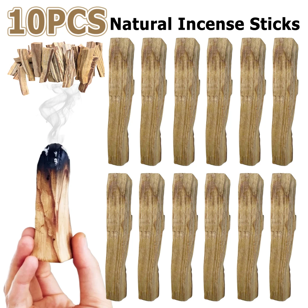 Palo Santo Sticks Scented Aroma Sticks Purifying Healing Stress Relief Natural Crude Wood Strips for Home Living Room Office