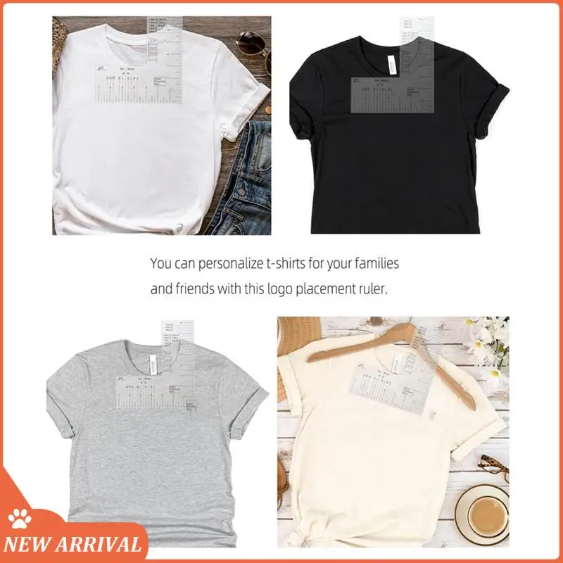 

Emption!Left Chest Logo Placement Tool For Heat Press, Acrylic T Shirt Ruler For Adult Size Durable Easy To Use Transparent