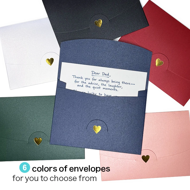 Luxe Premium Pearlescent A7 Envelopes (5x7 in) & Blank Cards Set - 25 Pairs for Weddings, Parties, Invitations, Thank You Notes