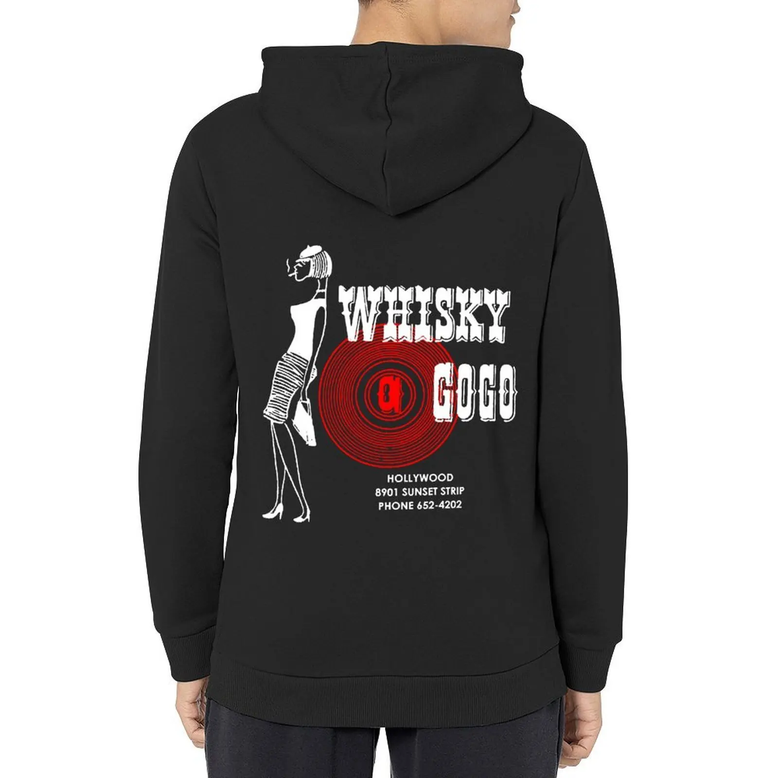 

Whisky A Go-Go Vintage Poster Restoration Digital Classic Hoodie korean style clothes autumn clothes men wear big size hoodie