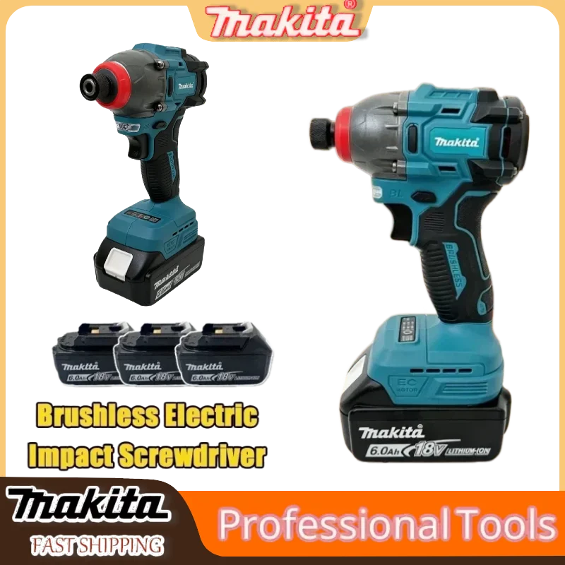 

Makita Cordless Electric Impact Driver Brushless Motor Electric Screwdriver Power Tool For Woodworking Home DIY For 18V Battery