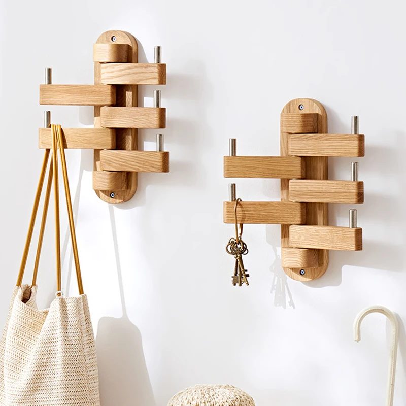 Wall Mount Boutique Clothes Rack Kawaii Wood Nordic Library Store Coat Hanger Bedroom Shop Percheros Para Ropa Hallway Furniture