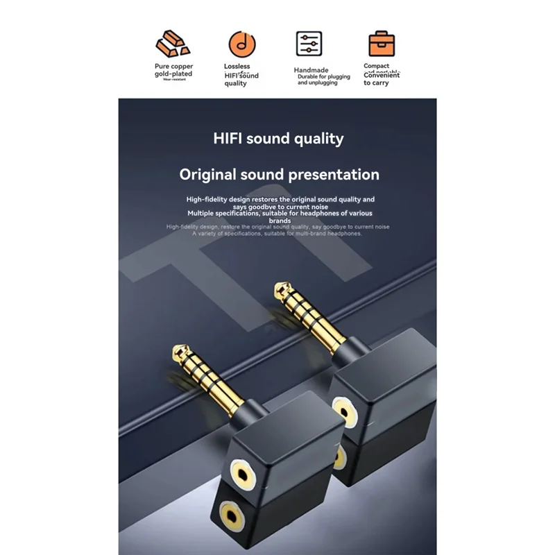 ABJF-аудиофильский разъем адаптера «папа-мама» преобразователи аудиоконвертер