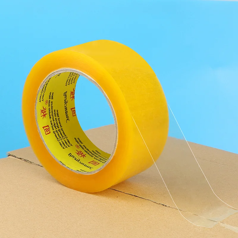 

44mm width clear yellow Tape, Heavy Duty Packaging Tape For Shipping Packaging mobile sealing decorative adhesive tapes