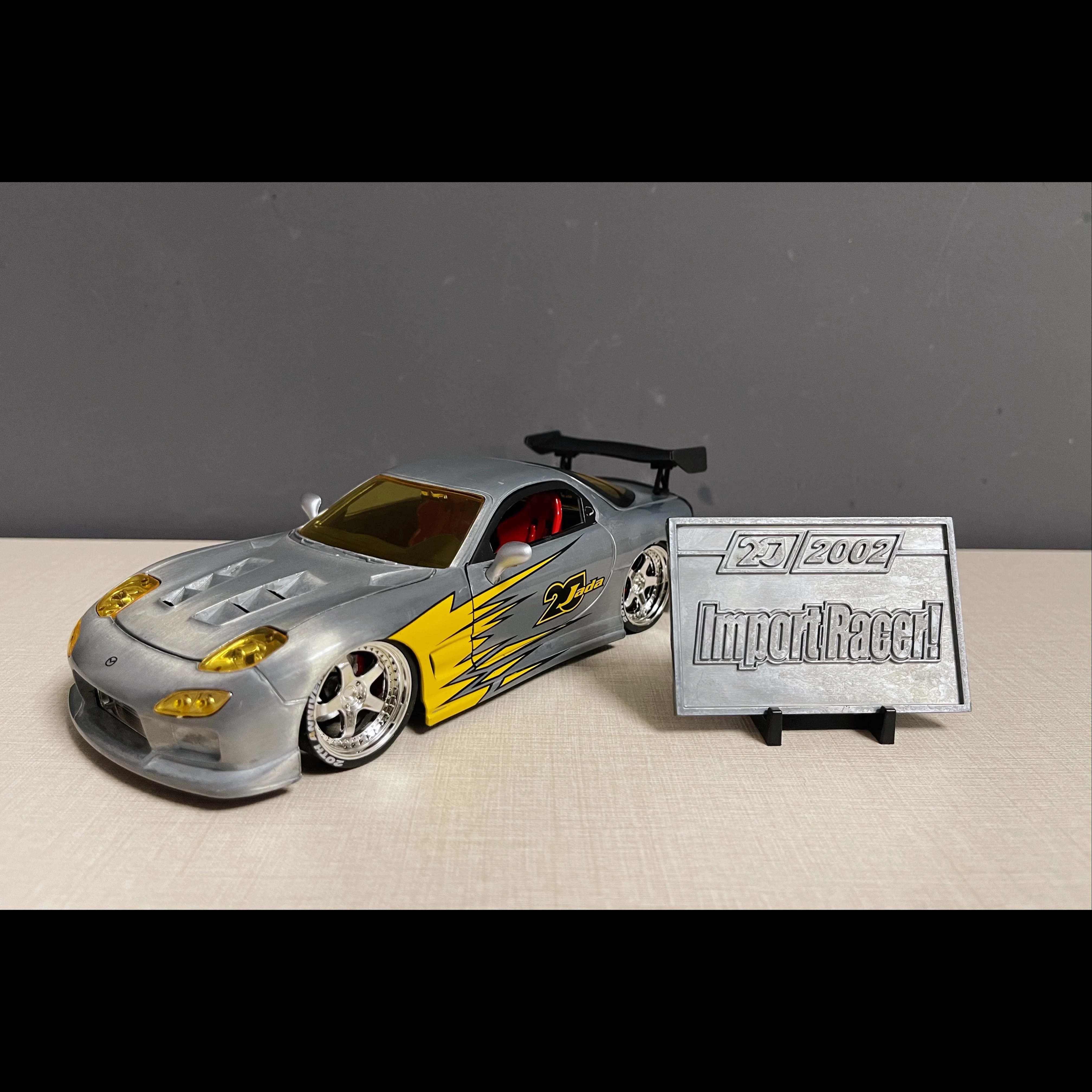 Jada Toys 20th Car Model 1:24 GTR-R34 350Z RX-7 Vintage Pickup Die-cast Vehicle with Collectible for Kids and Adults