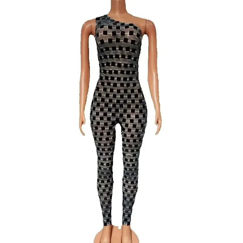 Spiegel Overall Frauen Party Jazz Kleidung Nachtclub Dj Ds Pole Dance Outfit Drag Queen Kostüm Bühne Tragen