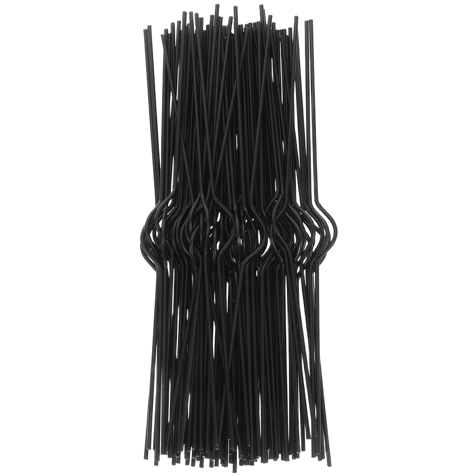 

100 Pcs Photo Album Hangers Calendar Hook Hooks for Wall Poster Wire Calendars Black Iron