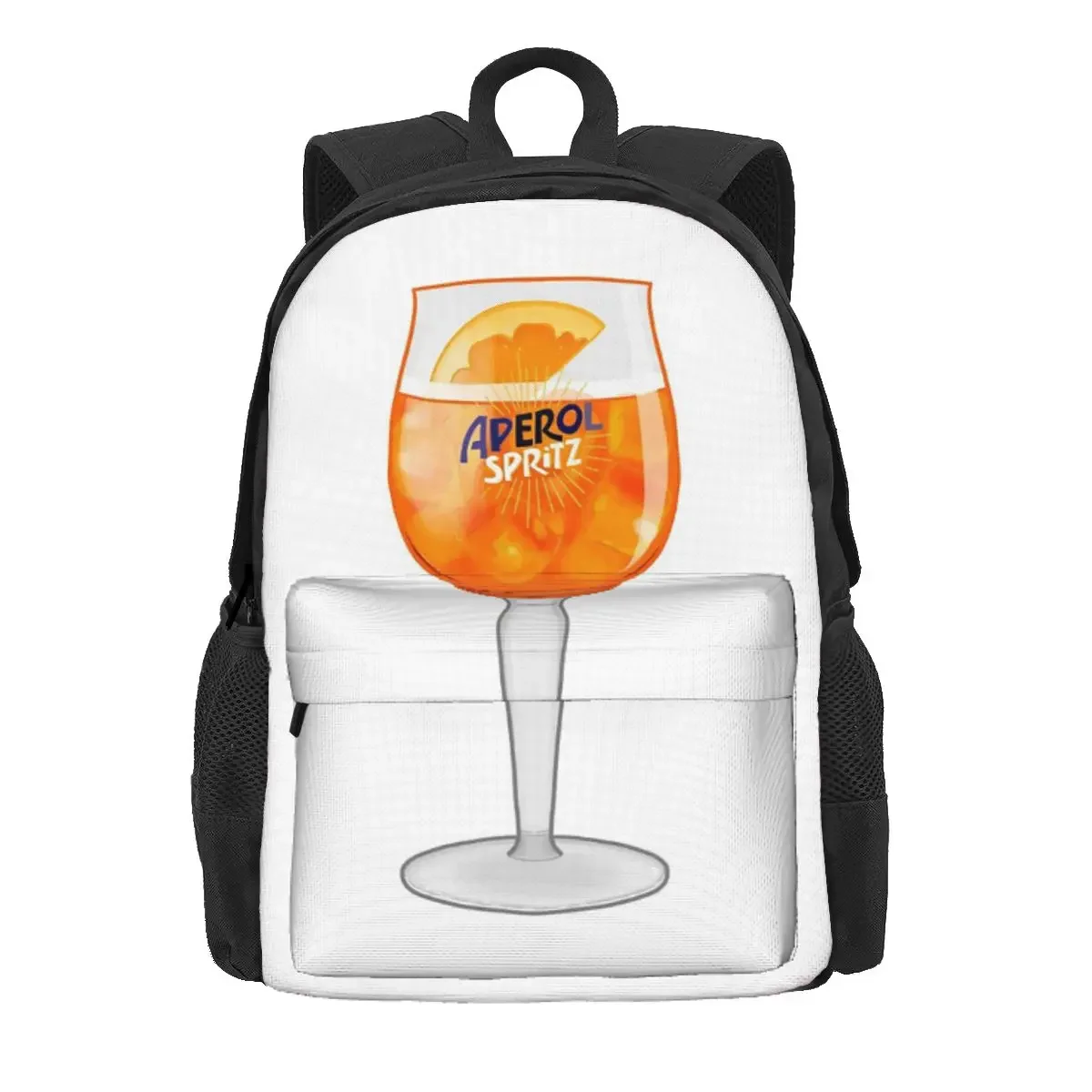 

Aperol Spritz In A Gl Backpack Daypack Large Capacity Children BookBag School Bag Shoulder Bags for Men Women