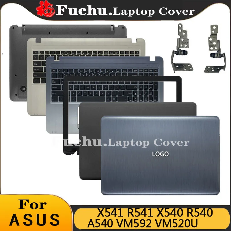 NEW For ASUS X541 R541 X540 R540 A540 VM592 VM520U Laptop Back Cover/Bezel/Palmrest Keyboard/Bottom Case Housing Cover Touchpad 