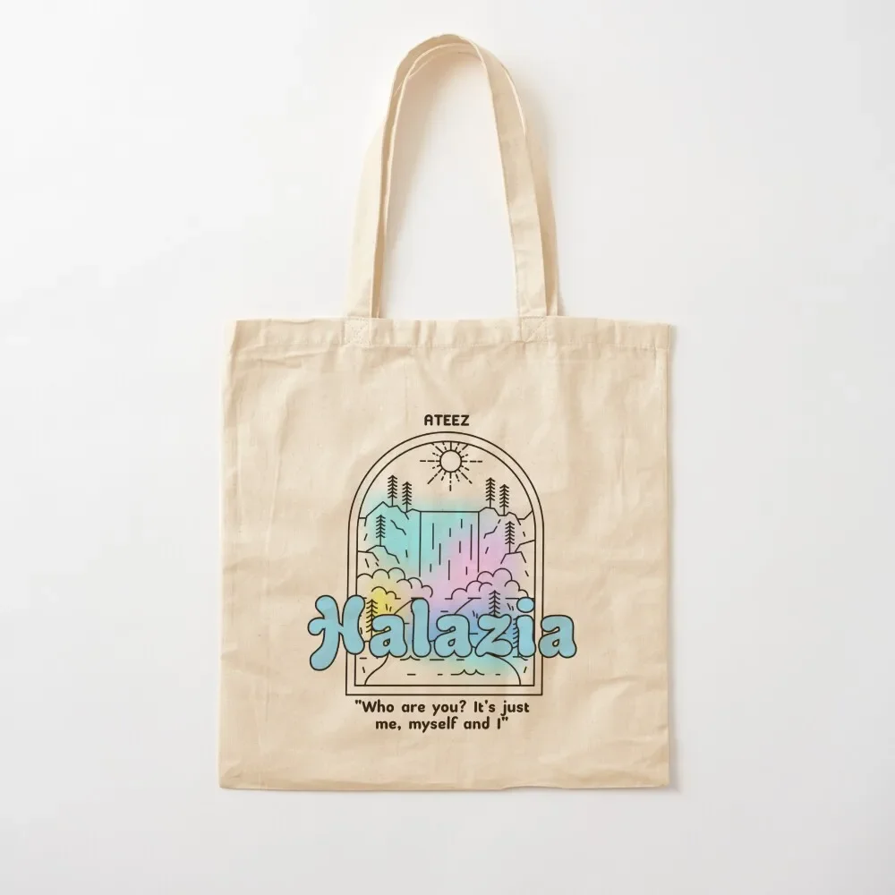 

ATEEZ - HALAZIA Tote Bag Reusable bags eco pack free delivery bags tote bag Tote Bag