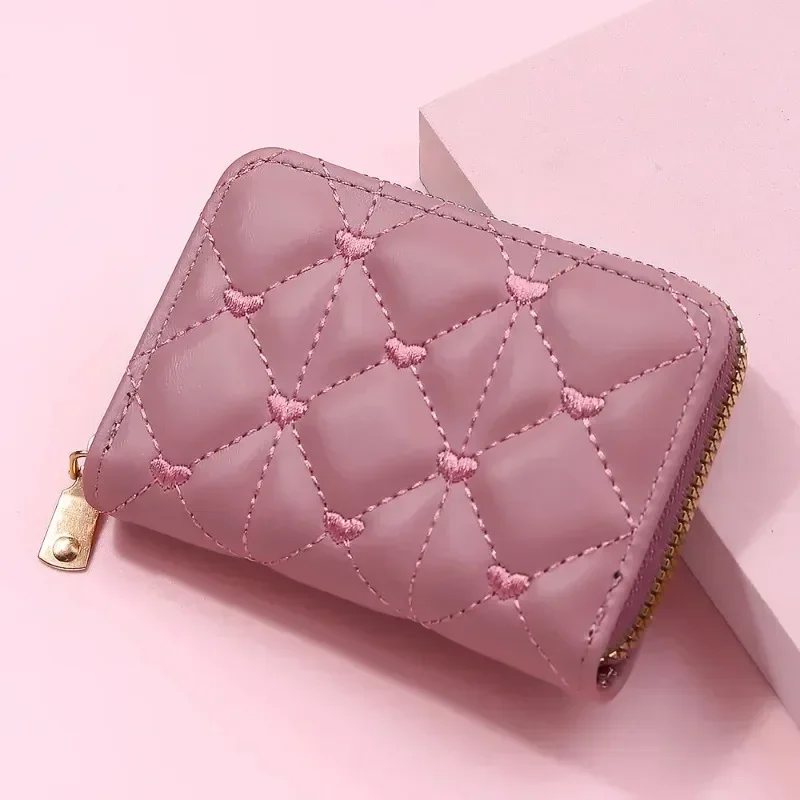 Wallets for Women Kawaii Cute Wallet Luxury Designer Lady Wallet Pink Purse Womens Small Women Leather Wallet Coin Purse