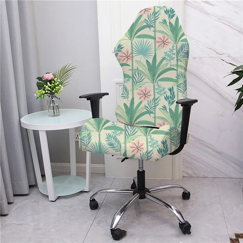 Home Gaming Chair Cover Dustproof Elastic Universal Computer Game Competitive Seat Protector Case Backrest Swivel Chair Covers