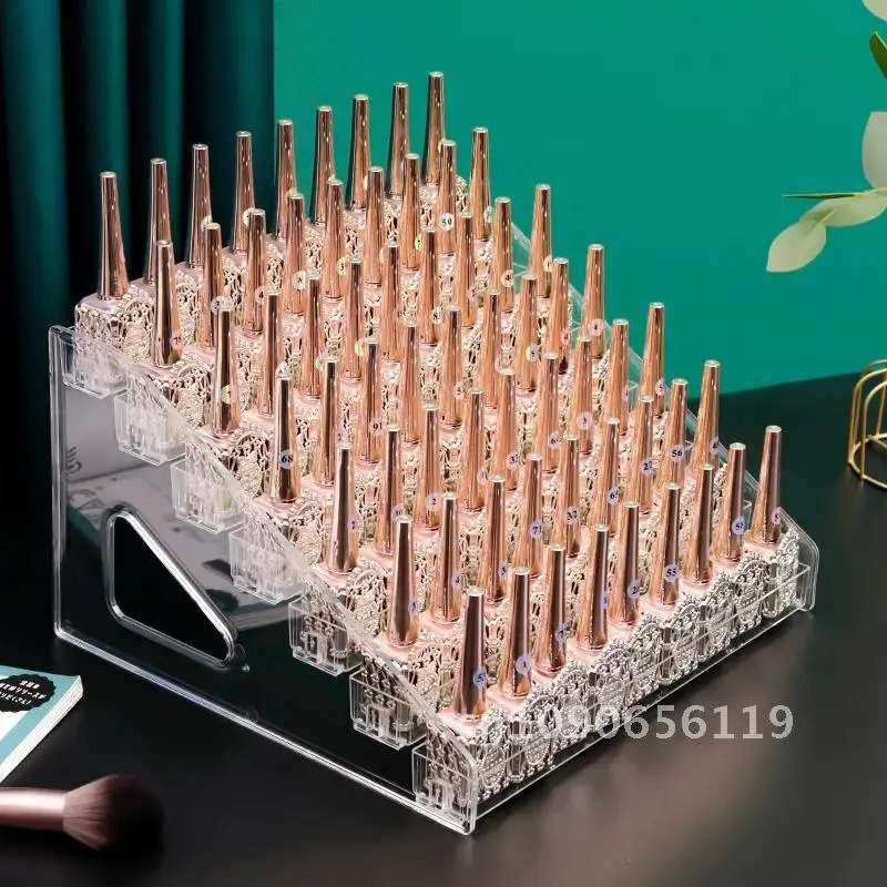 Neue Multi-Schichten Acryl Nagellack Display Organizer UV Gel Regal Schnelle Installation Kosmetische Rack Schmuck Ständer Maniküre Lagerung