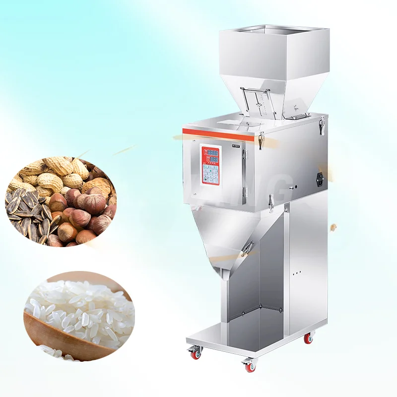 999g Semi Automatic Quantitative Weighing Filling Racking Machine for Particle Powder Granules Dispensing filling Bag Machine