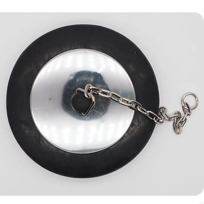 367D Universal Kitchen Sink Stopper -Garbage Disposal Plug Sink Sink Plug Steflical Steel and Rubber 1pc