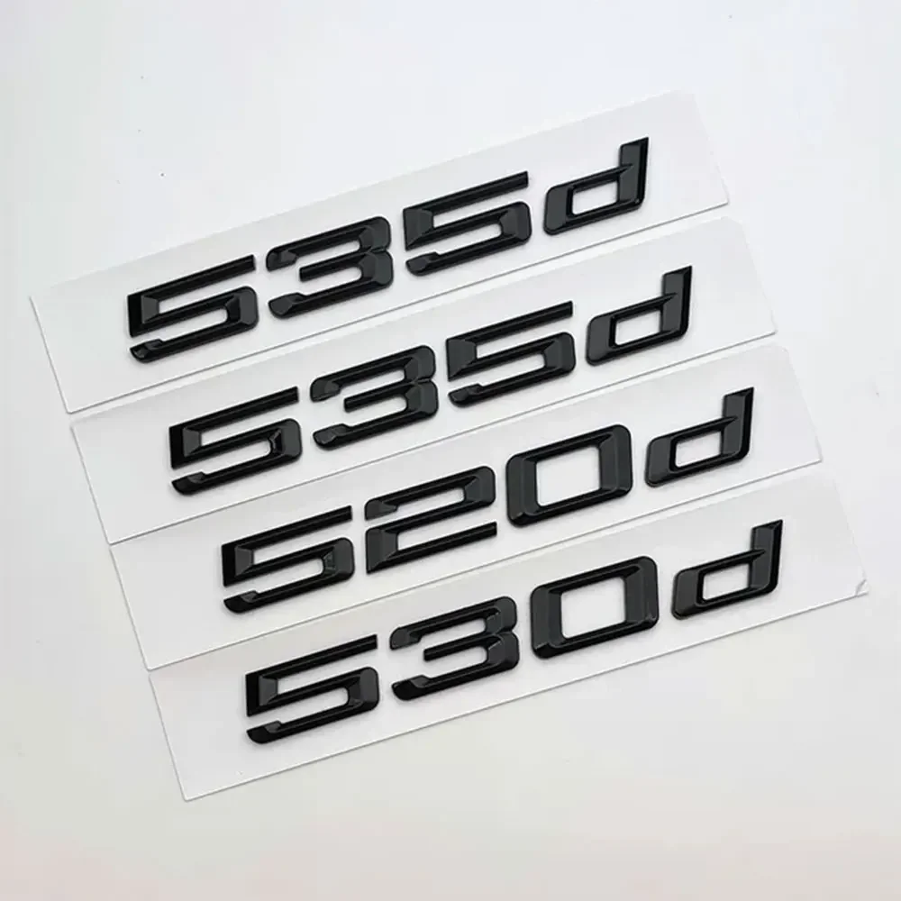

Car Rear Trunk Sticker For BMW 5 Series E34 E39 E60 F10 G30 3D ABS Letters 520d 525d 528d 530d 535d 540d 523d Logo Badge Emblem