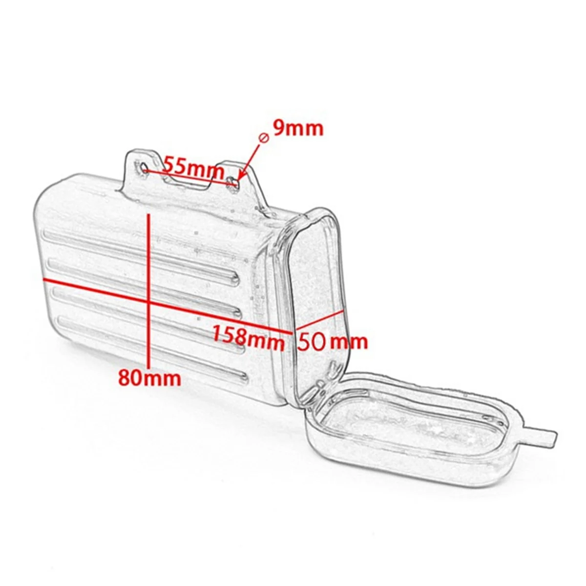 Motorcycle Toolbox Tool Box Storage for Suzuki DR250 Djebel TW200 TW225JAS