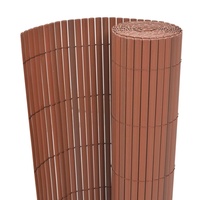 Brown double-sided garden fence 90x500 cm